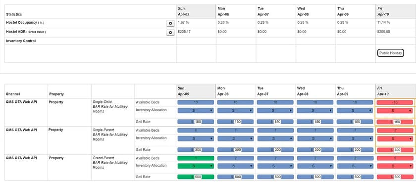 Enhanced rates and inventory feature in GuestCentrix Version 7 | hospitality software