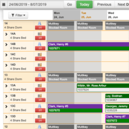 cloud-based hotel management software screenshot, CMS Hotel PMS