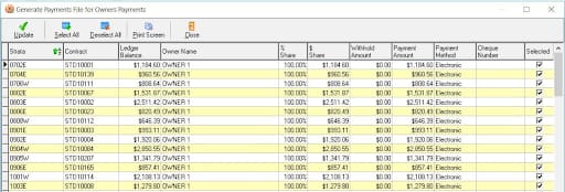 Trust Accounting Software screenshot, CMS Hotel PMS Software Australia